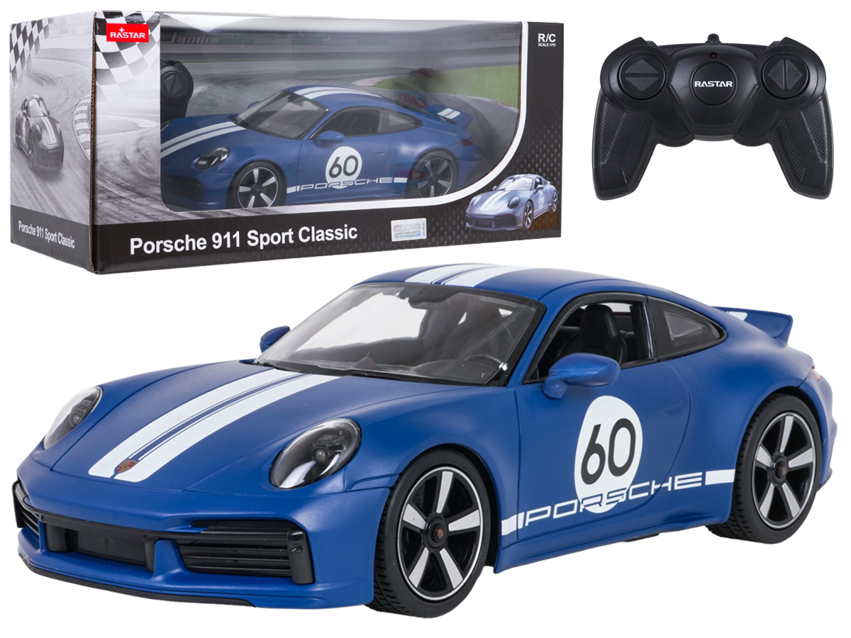 R/C 1:16 Porsche 911 Sport Classic Sininen RASTAR