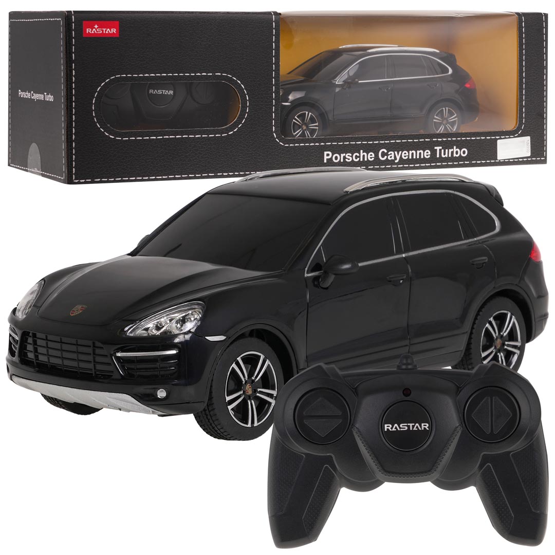 R/C 1:24 Porsche Cayenne Turbo musta RASTAR