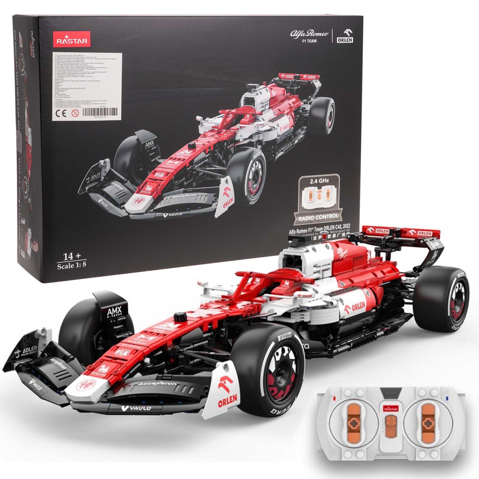 R/C 1:8 Alfa Romeo F1 C42 klotsid R/C RASTAR