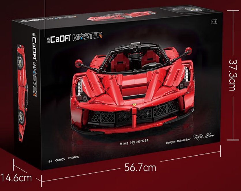 R/C palikat urheiluauto Hypercar punainen EE