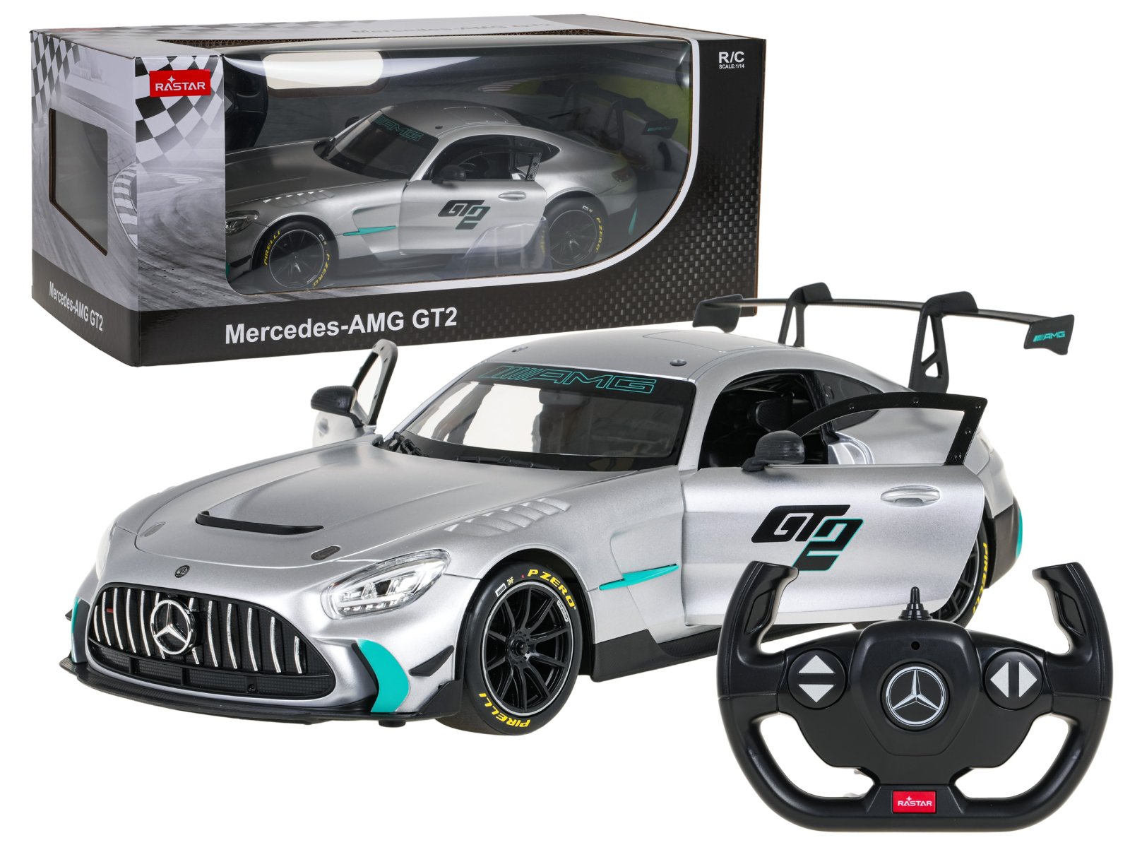 R/C Car 1:14 Mercedes-AMG GT2 Gray RASTAR