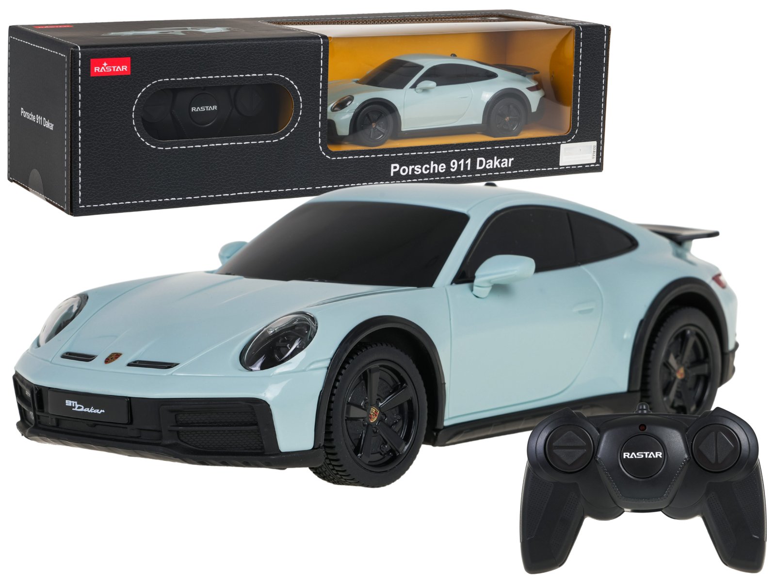 Radio-ohjattava auto 1:24 Porsche 911 Dakar minttu RASTAR