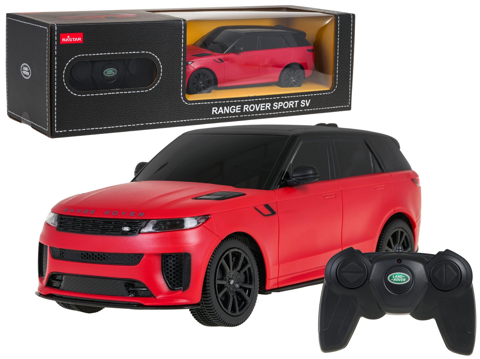 Raadioteel juhitav auto 1:24 Range Rover Sport SV punane RASTAR