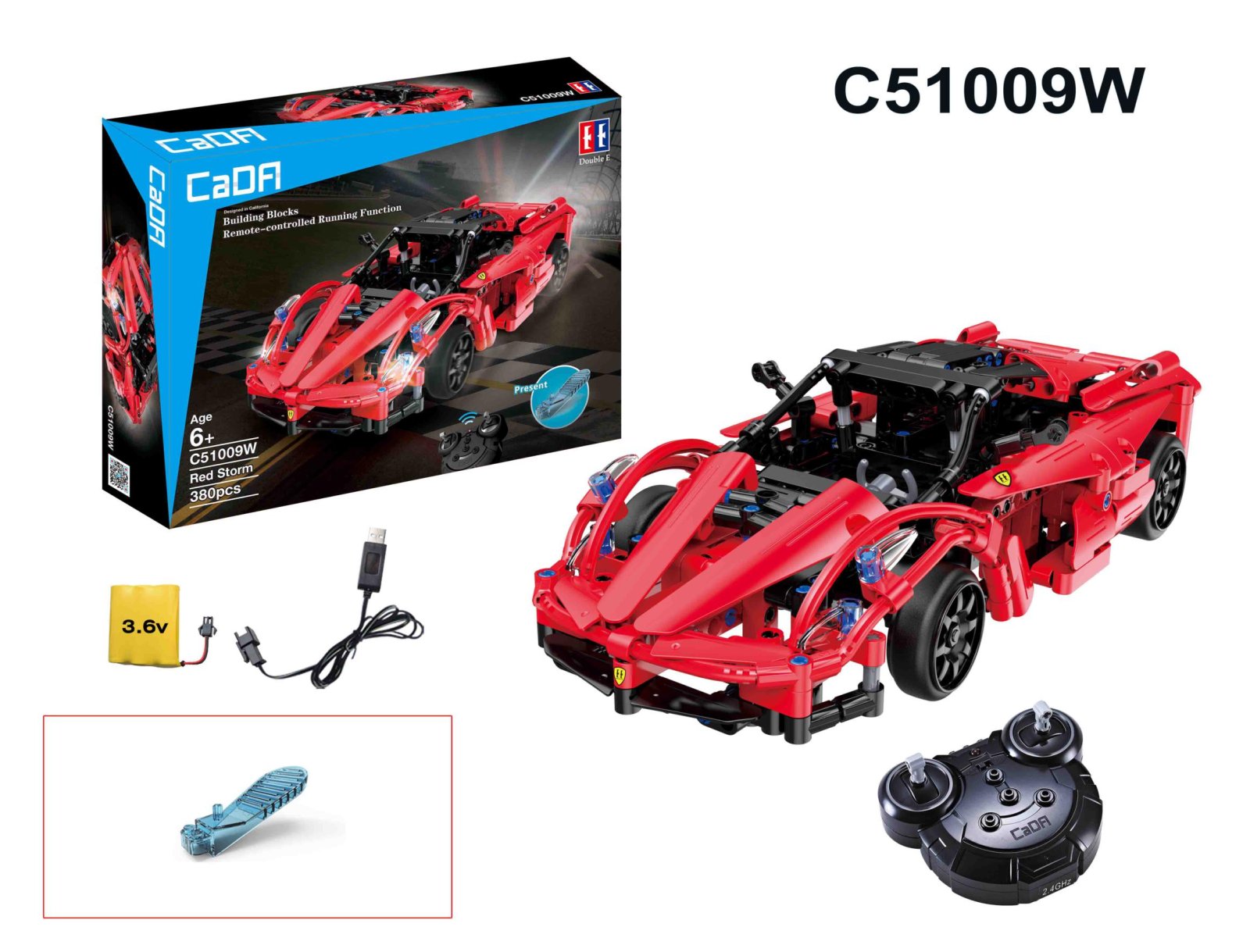 R/C palikat urheiluauto 380 kpl EE