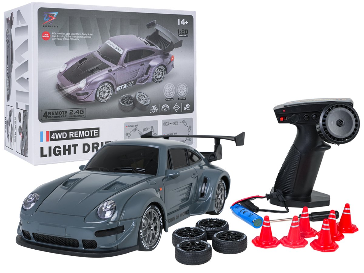 R/C Drift Car 1:20 with Lights Function Green