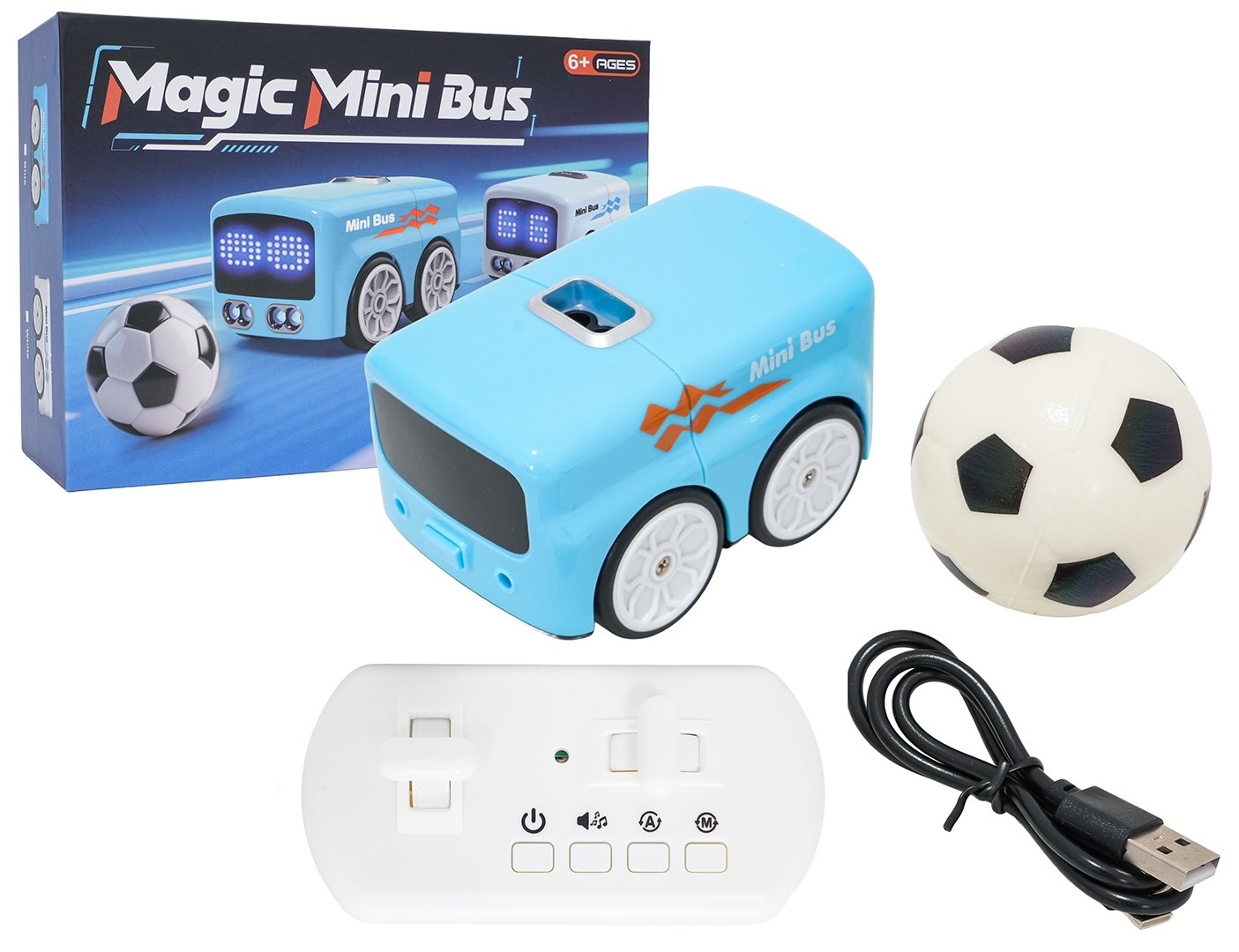 Kaugjuhitav miniauto palliga, sinine