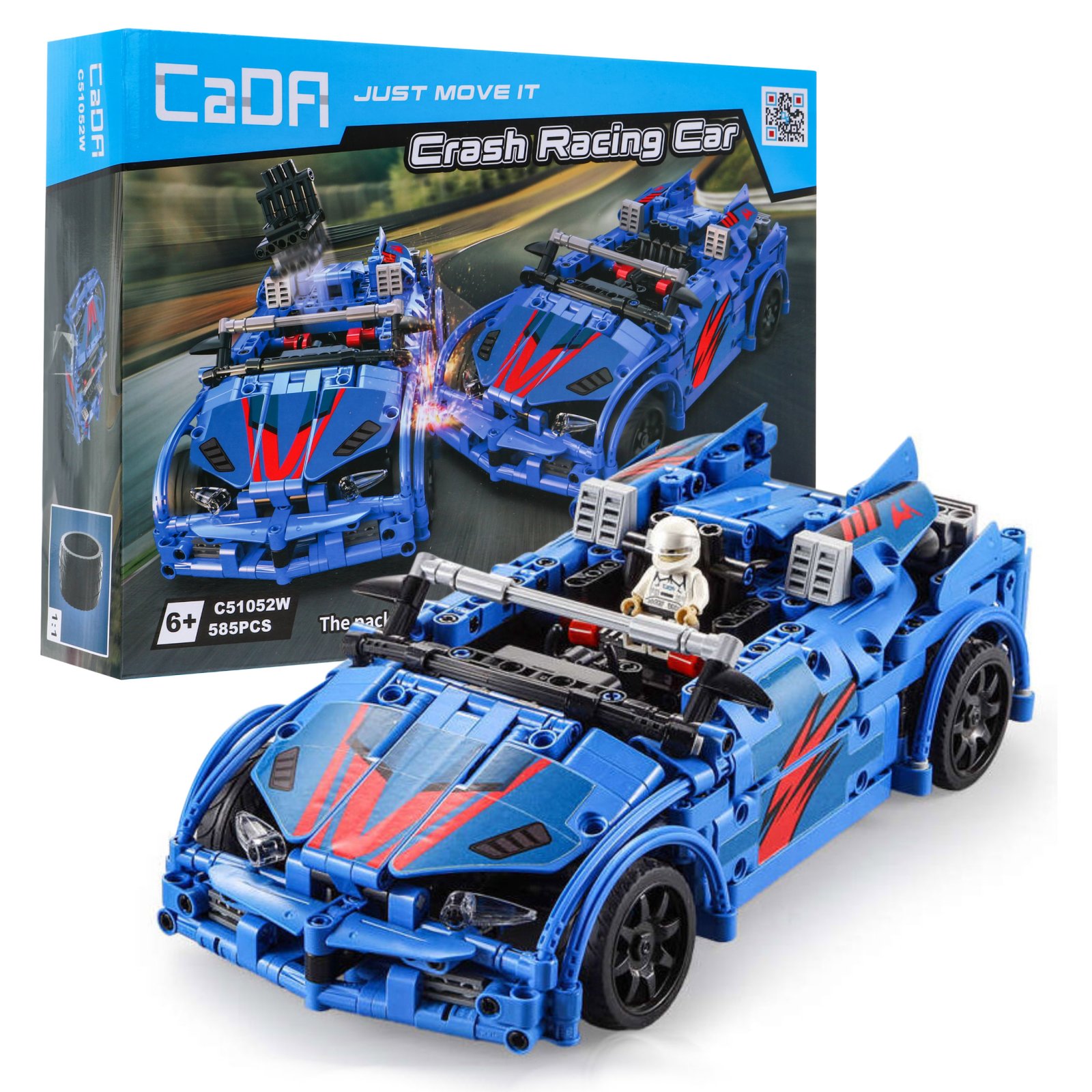 R/C klotsid väike võidusõiduauto EE