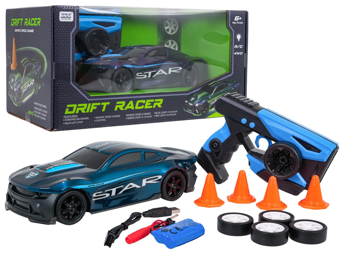 R/C STAR sinine auto