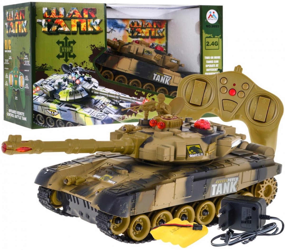 R/C tank kõrbekamuflaažiga 2.4 GHz