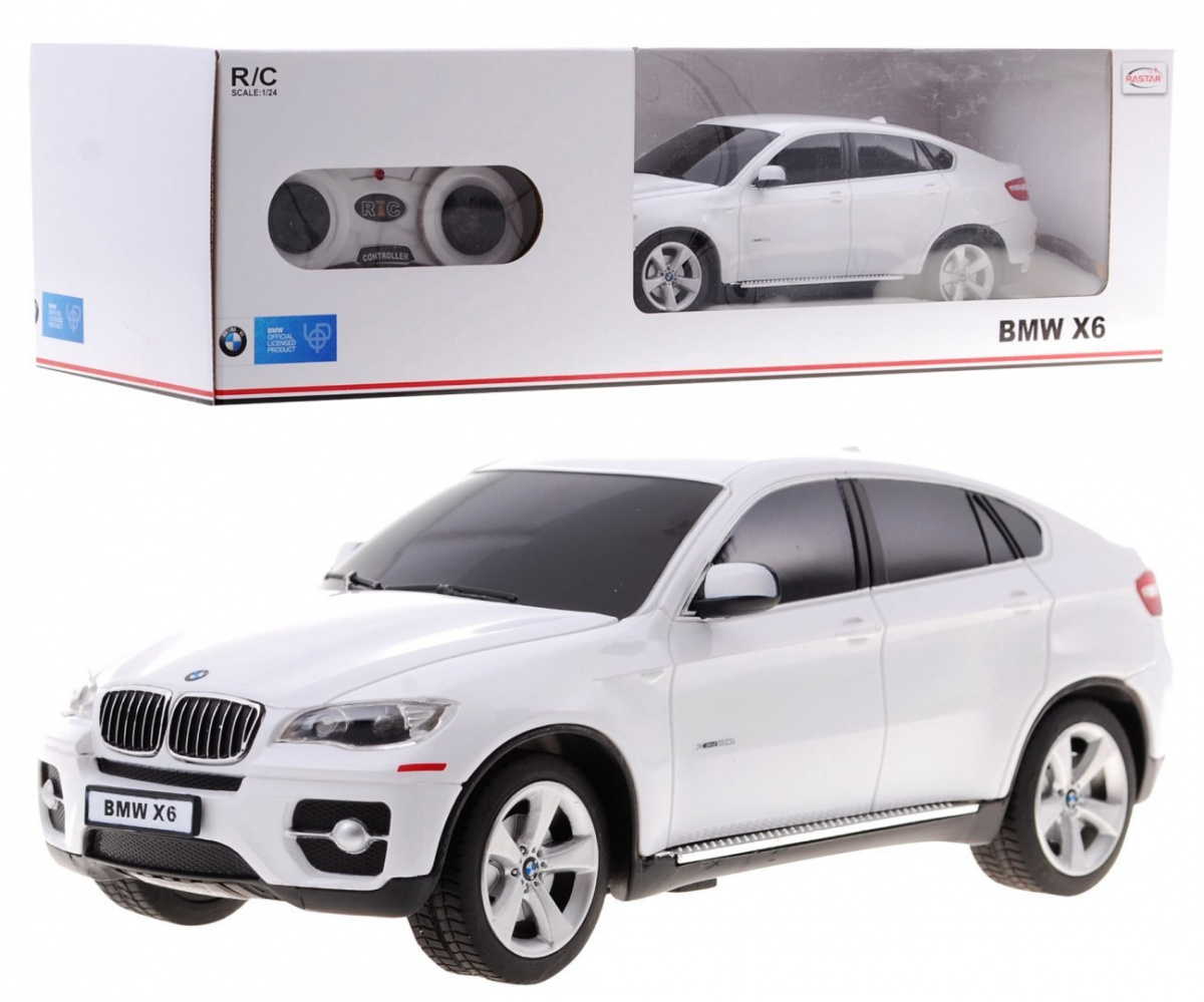 R/C mänguauto BMW X 6 valge 1:24 RASTAR