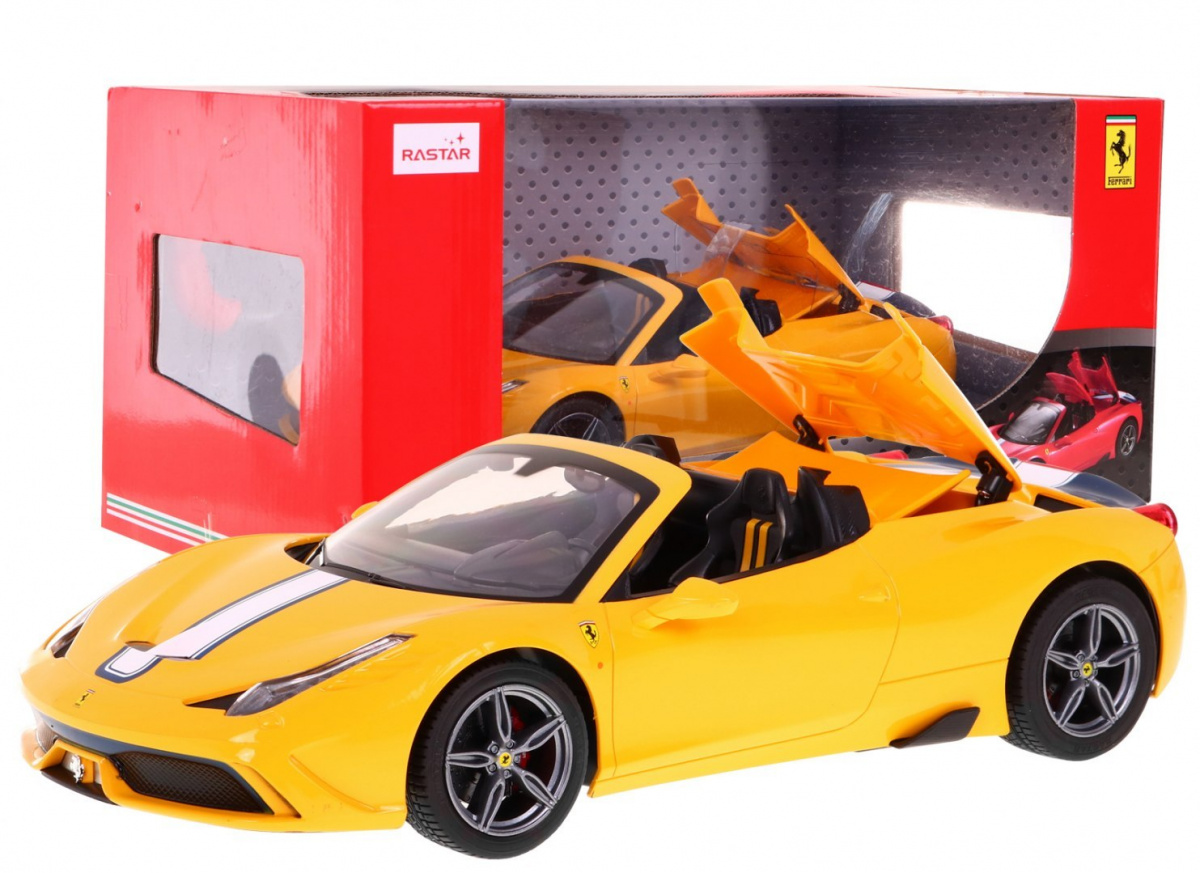 R/C mänguauto Ferrari 458 Speciale A kollane 1:14 RASTAR