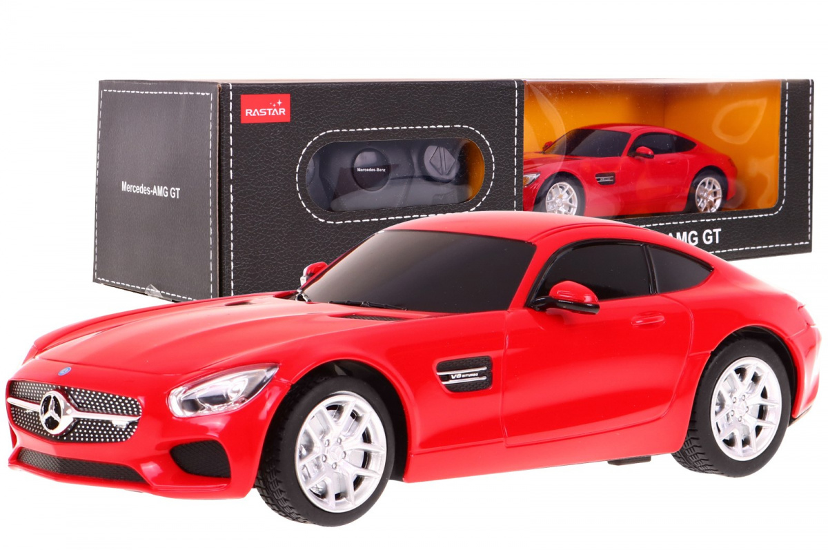 R/C mänguauto Mercedes AMG GT punane 1:24 RASTAR