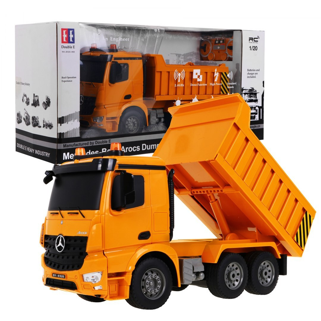 R/C mänguauto Mercedes-Benz Arocs 2.4 G kallur 1:20 Double E