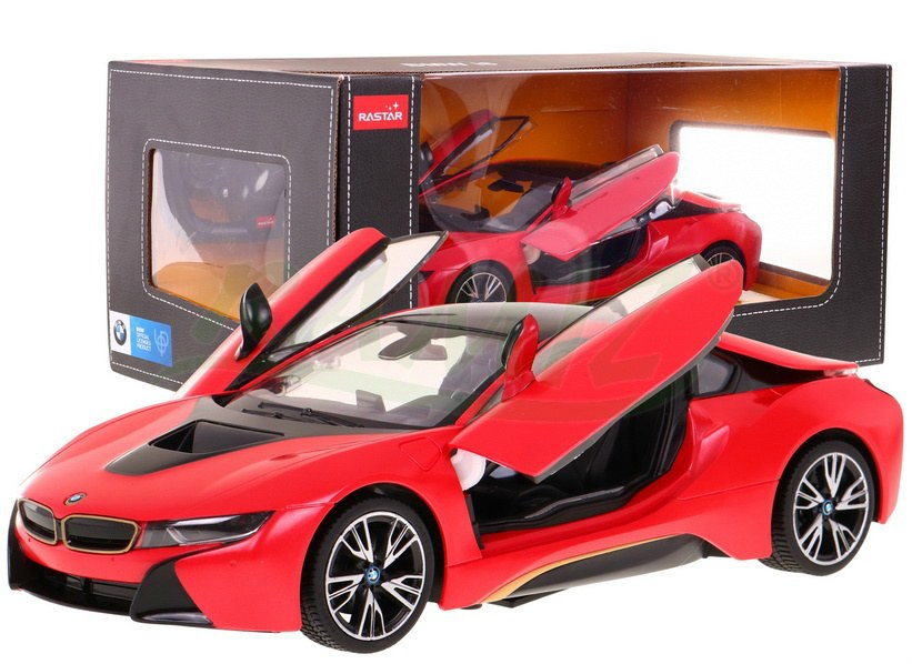 R/C mänguauto BMW i8 punane 1:14 RASTAR