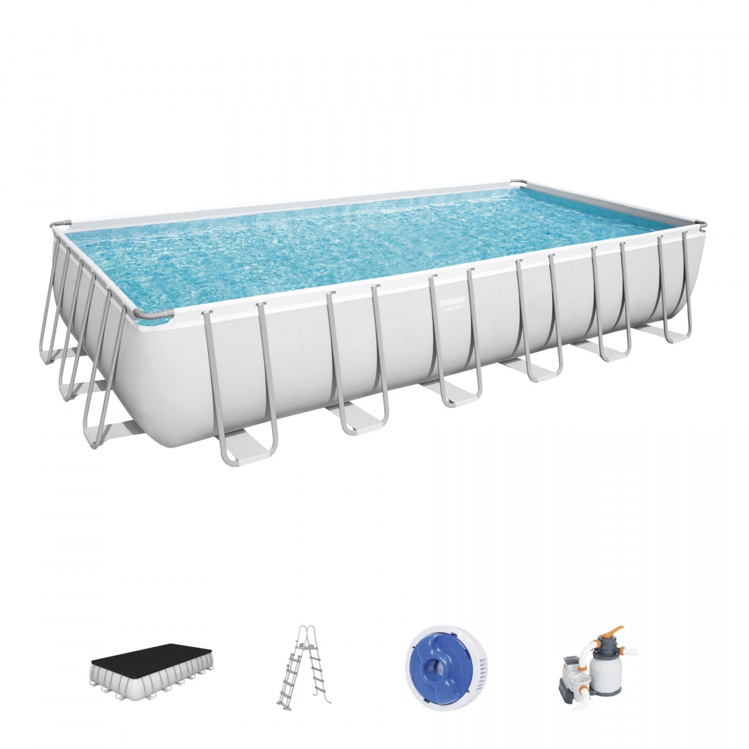 Raamiga ujumisbassein 24FT 732x366x132 cm POWERSteel 6w1 BESTWA
