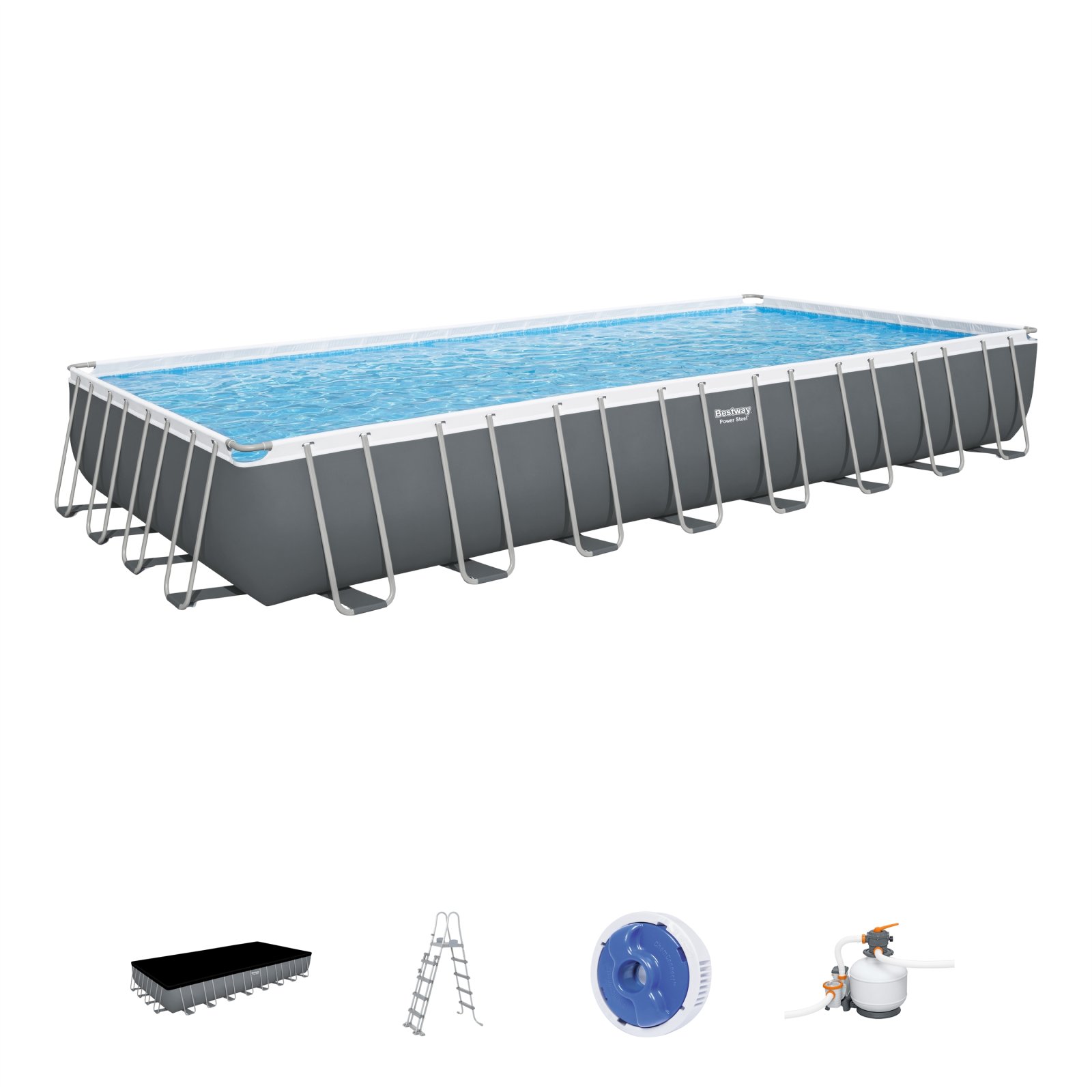 Raamiga ujumisbassein 31FT 956x488x132cm POWERSteel liivapump