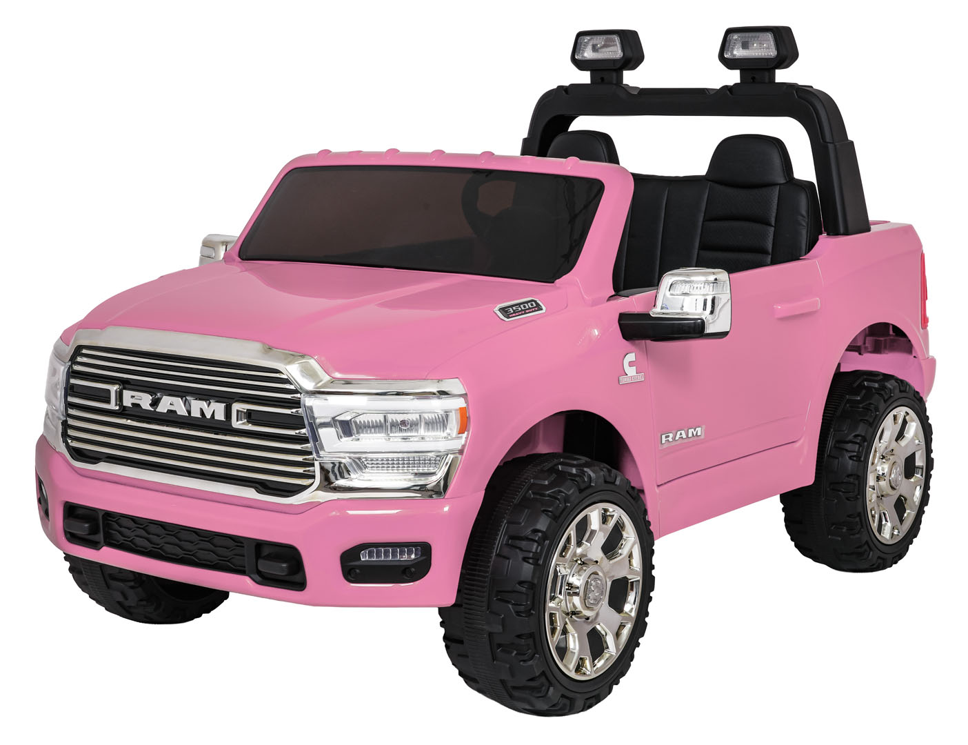 RAM 3500 vaaleanpunainen ajoneuvo