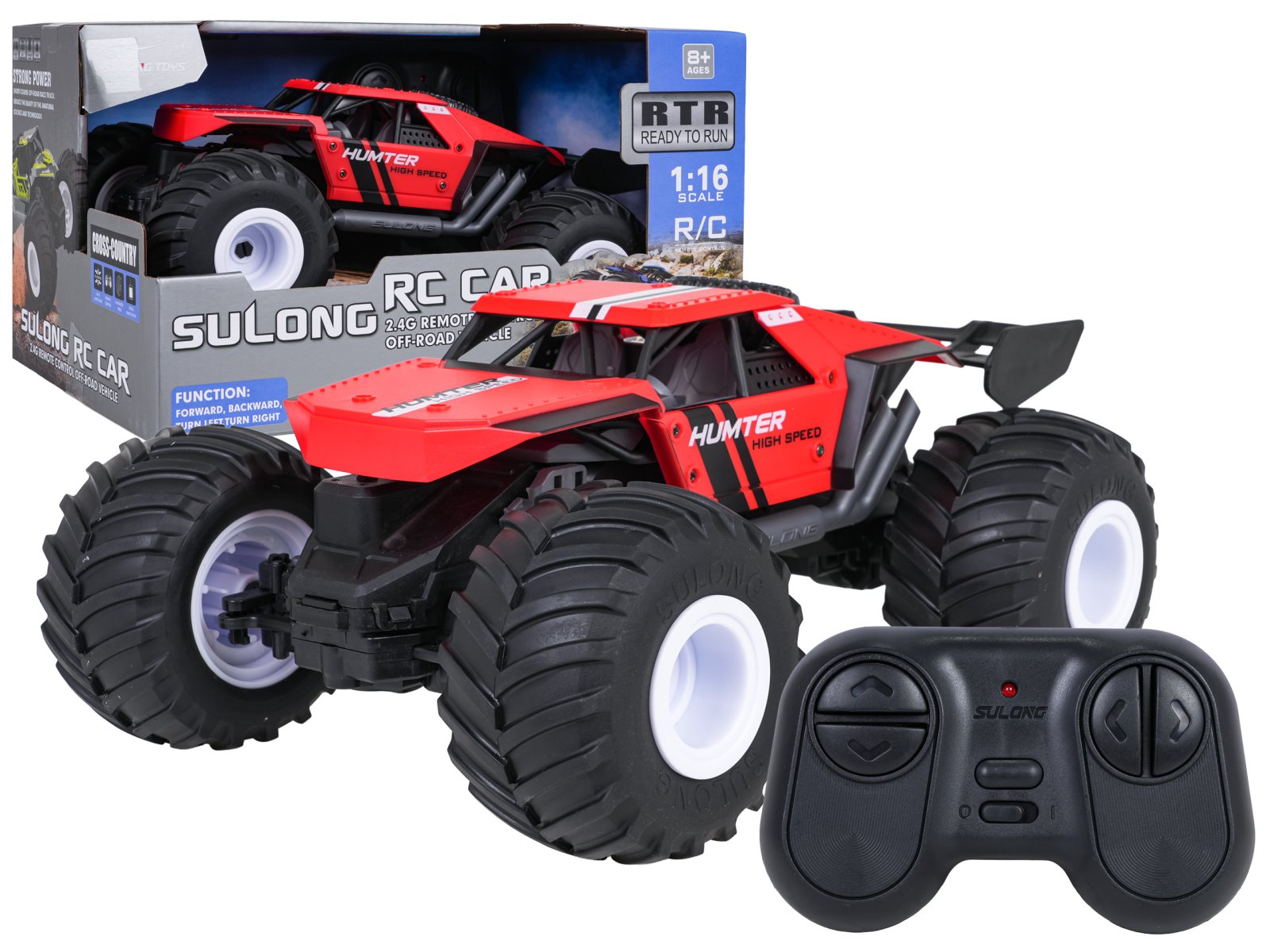 RC Crawler 1:16 HUNTER punane