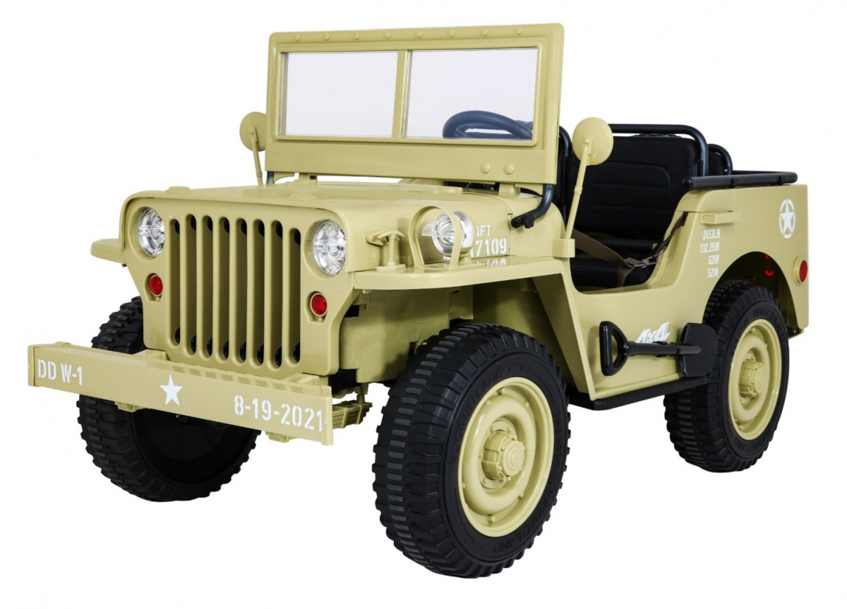 Retro-sotilasajoneuvo 4x4 Hiekka