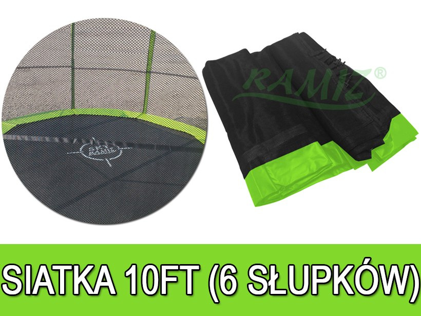 Batuudi turvavõrk 10FT - 6 posti roheline