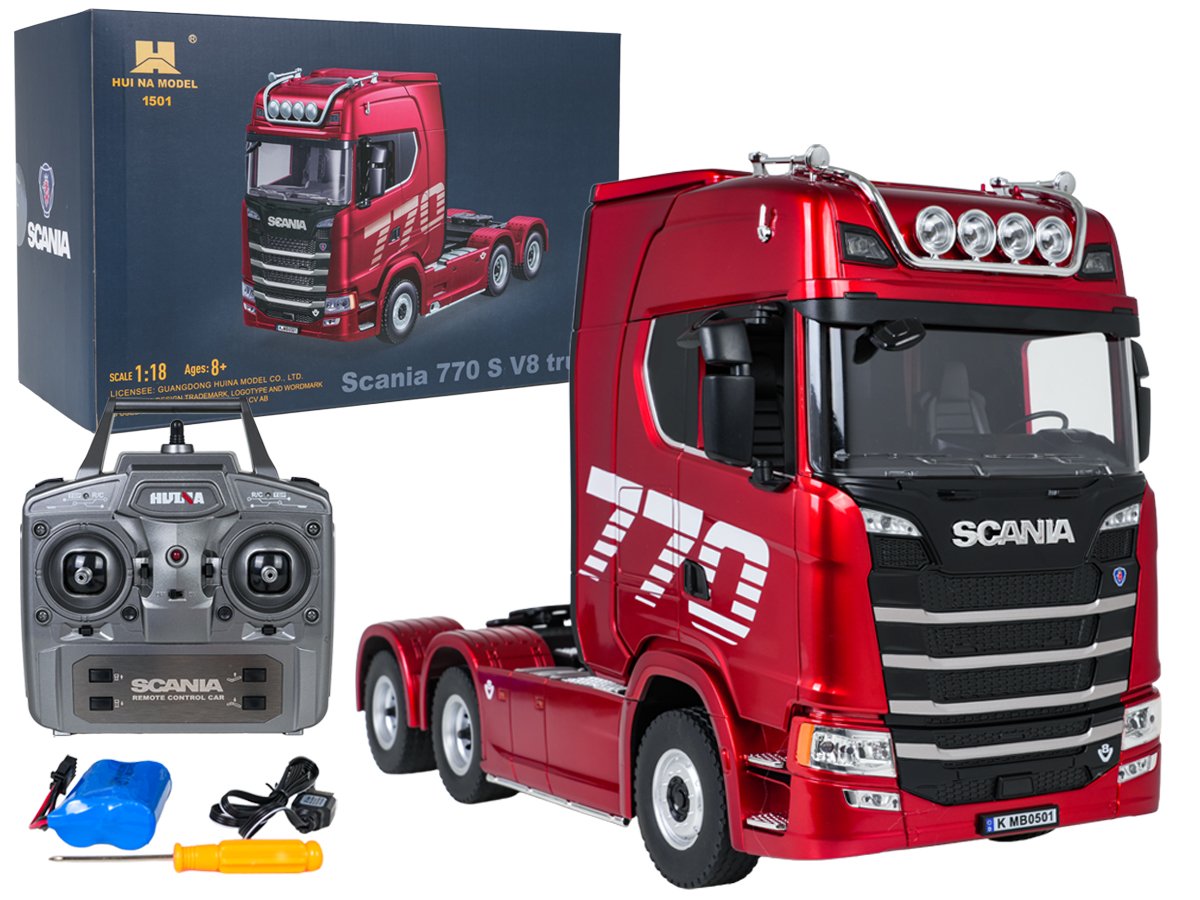 SCANIA 770S R/C veok 1:18 Punane