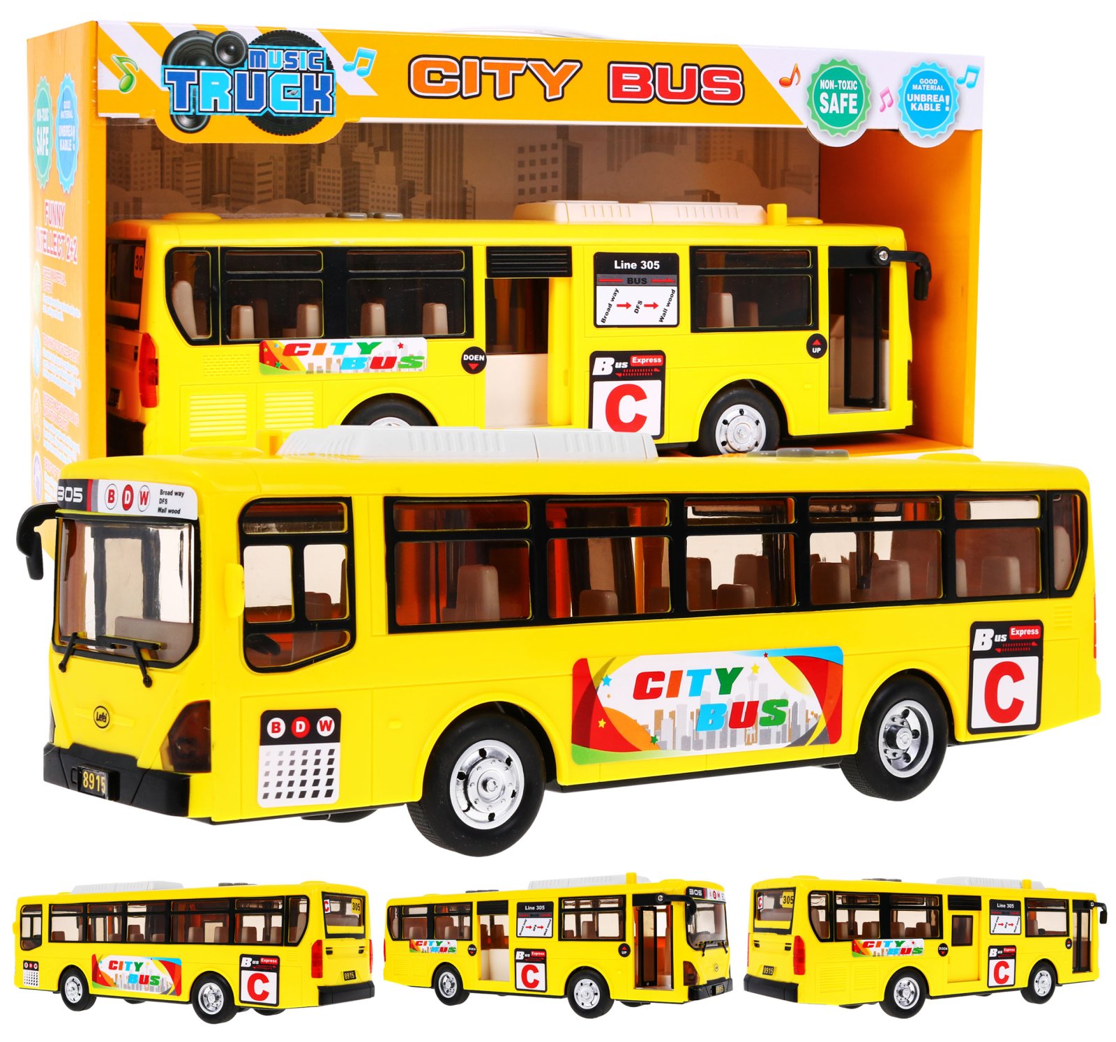 Koolibuss Gimbus Tones kollane