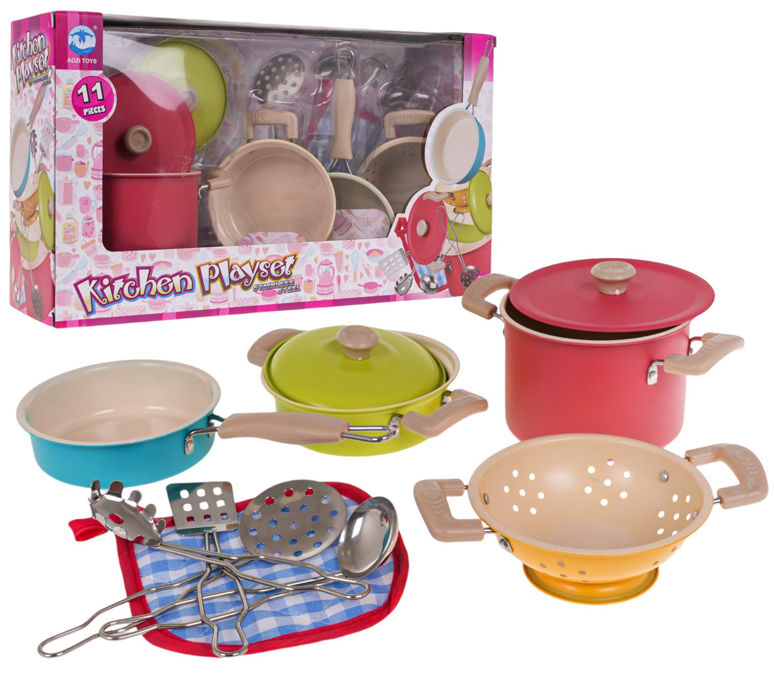 Värviliste pottide komplekt + tarvikud