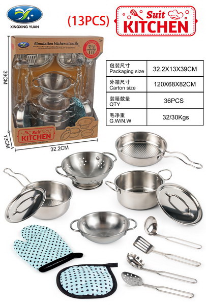 Set of Metal Pots + Accessories 13pcs.