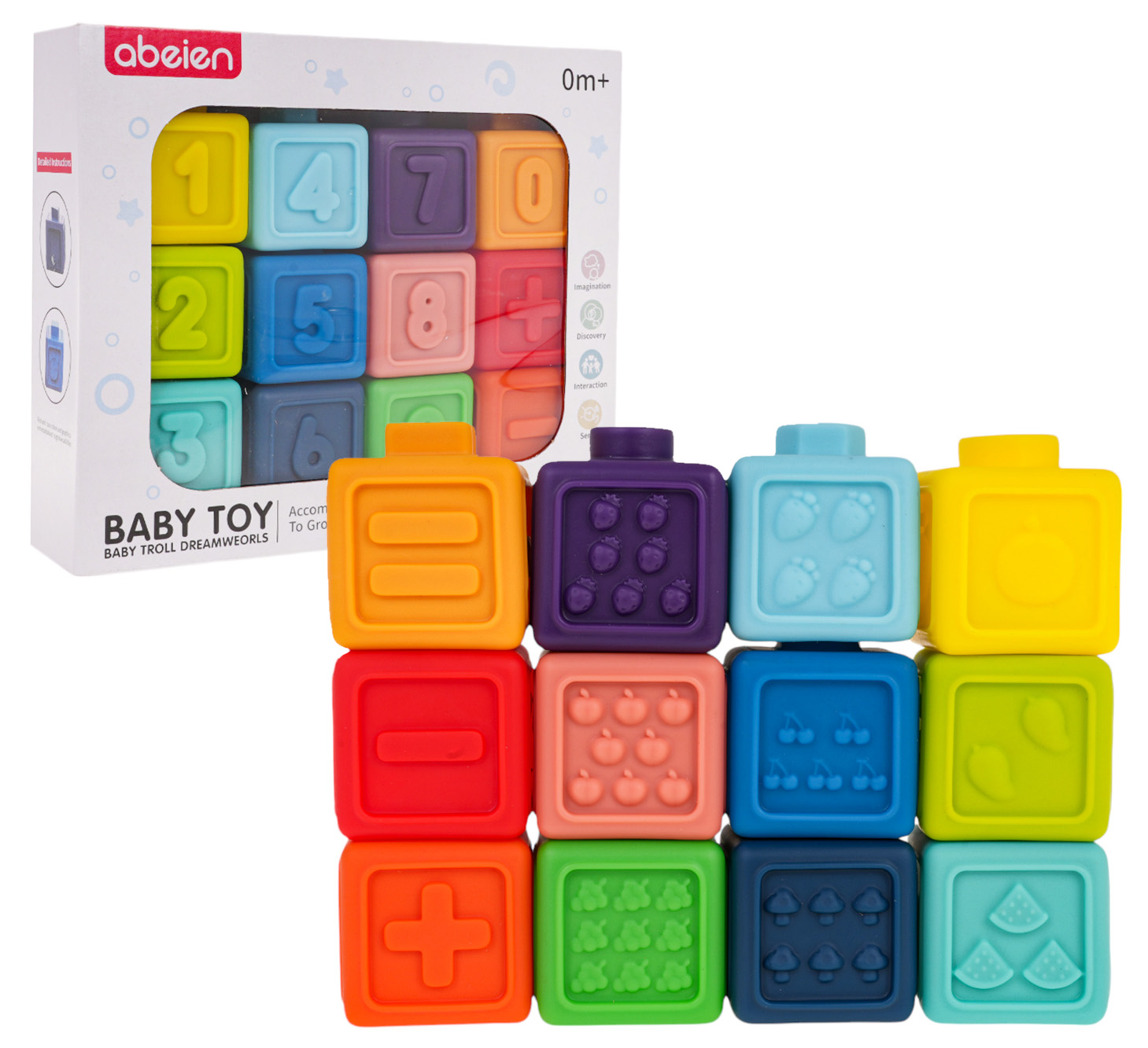 Set of Rubber Blocks Mathematical Operations