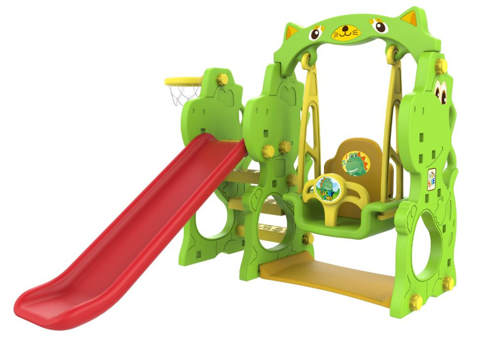 Liumägi, kiik ja korvpall 3 in 1 Dino