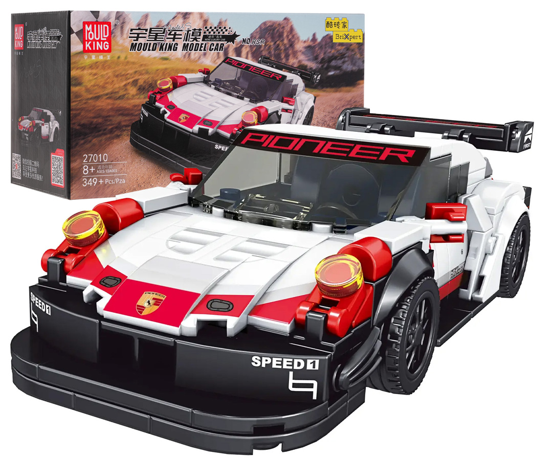 Sportauto klotsikomplekt 349 tk. Valge
