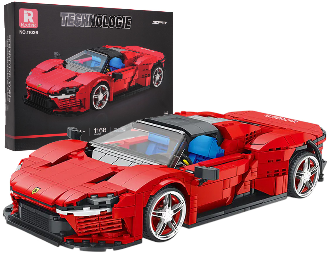 Sports Car Red Brick Set 1168pcs.