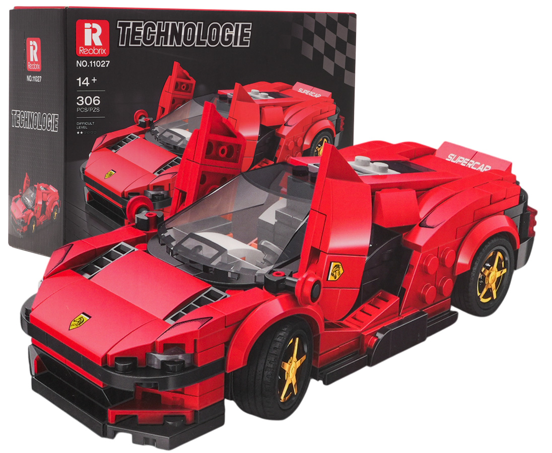 Sports Car Red Brick Set 306 pcs.