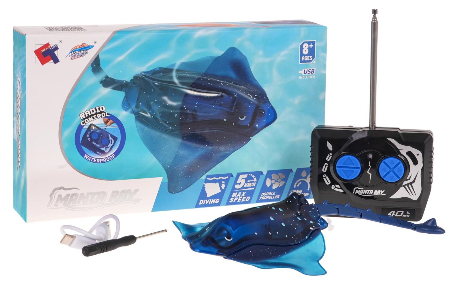 Stingray Fish R/C Blue
