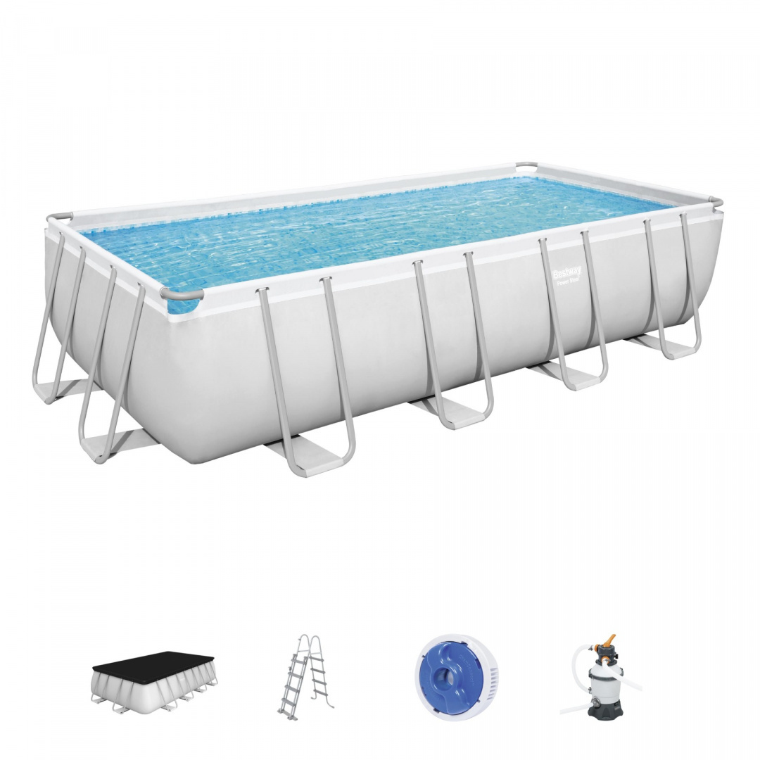 Ujumisbassein 16 x 8 FT Power Steel BESTWAY
