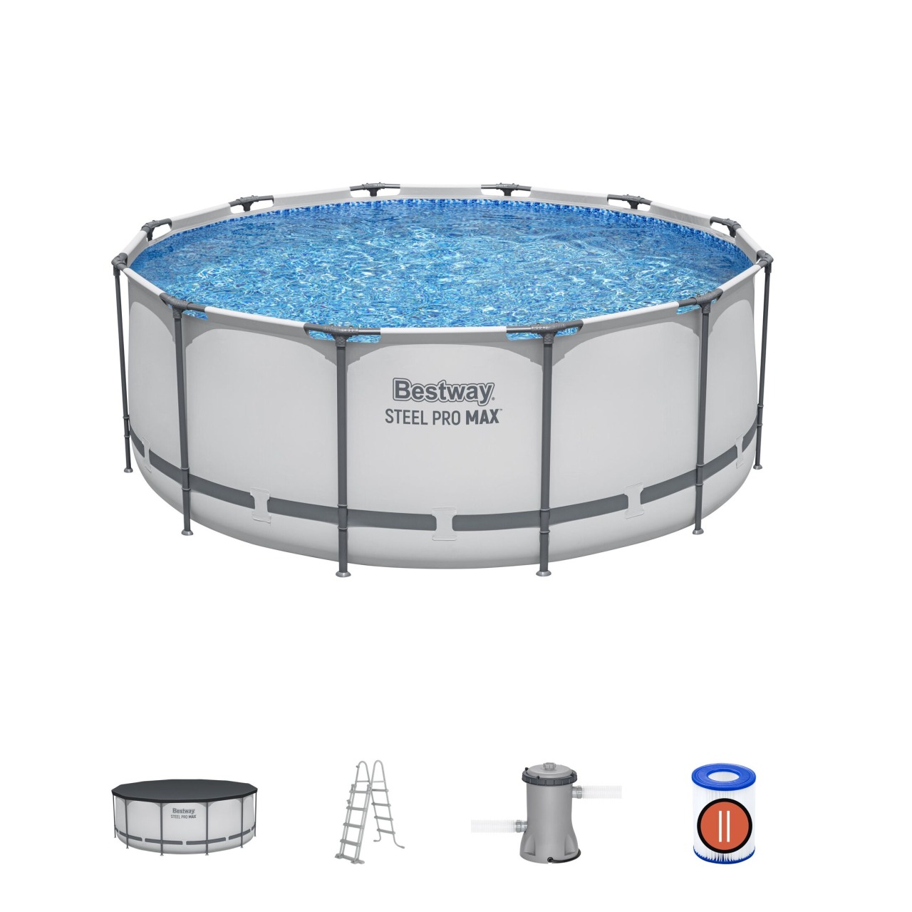 Raamiga ujumisbassein 12 ft 366x122 cm SteelPRO universaalne B
