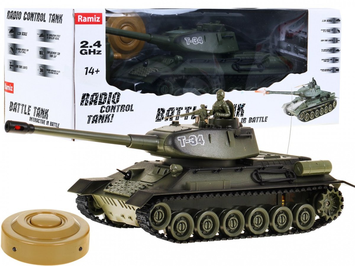 Tank T-34 1:28 R/C 2.4 GHZ