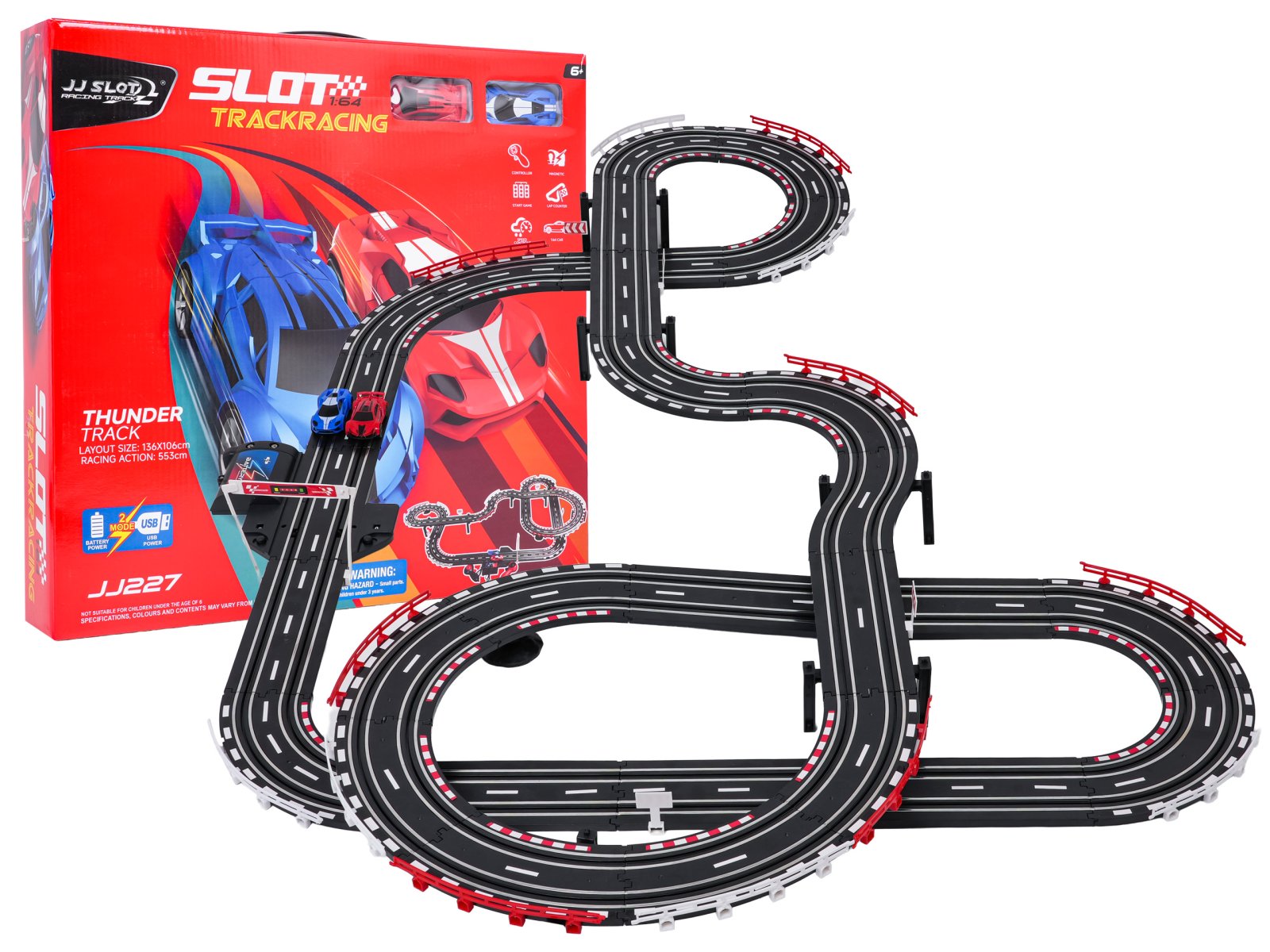 TRACK SPORT Car Racing Track Length 553cm