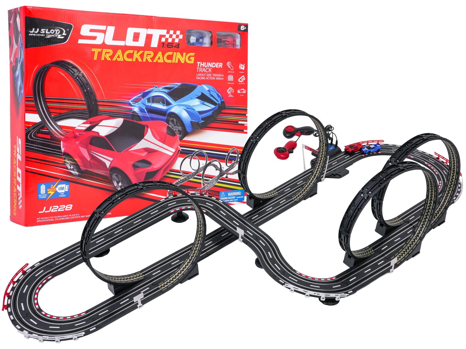 TRACK SPORT -autorata, pituus 600cm