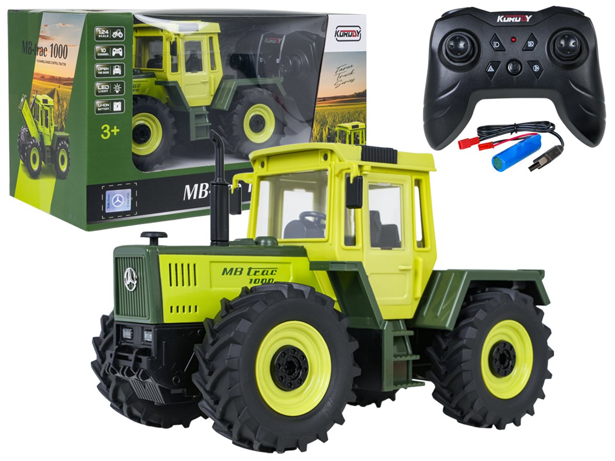 Tractor Green 1:24 with remote control Mercedes Benz