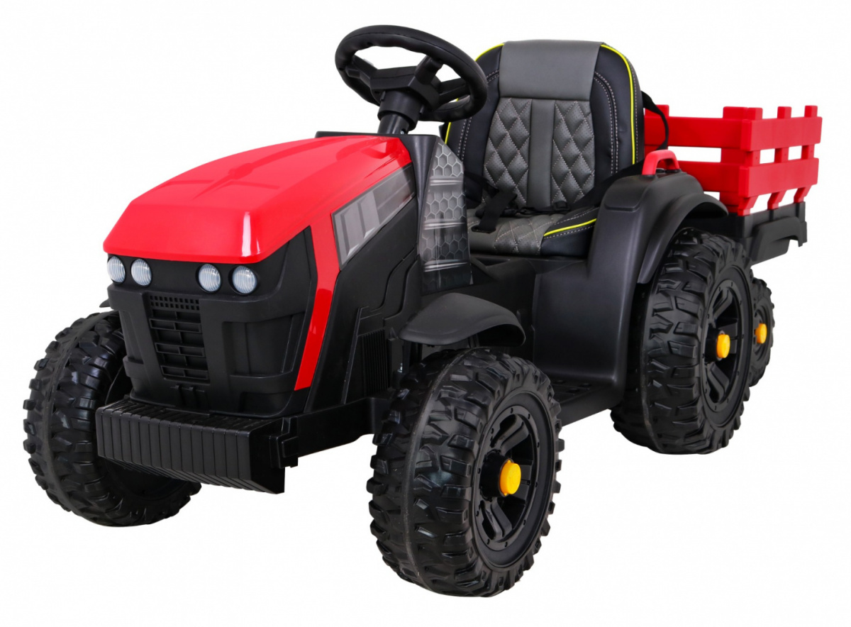 Traktor Titanium haagisega punane