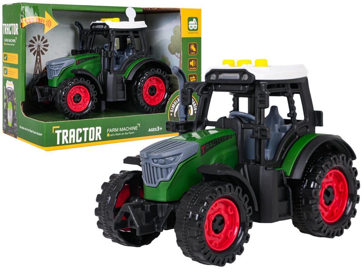 Traktor tulede ja helifunktsiooniga, tumeroheline