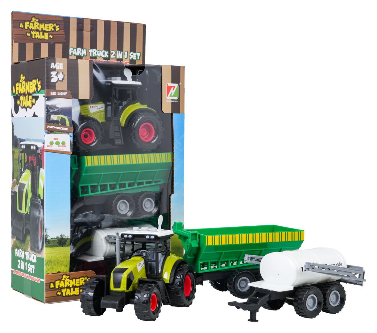 Tractor with Lights and Sounds + Trailers