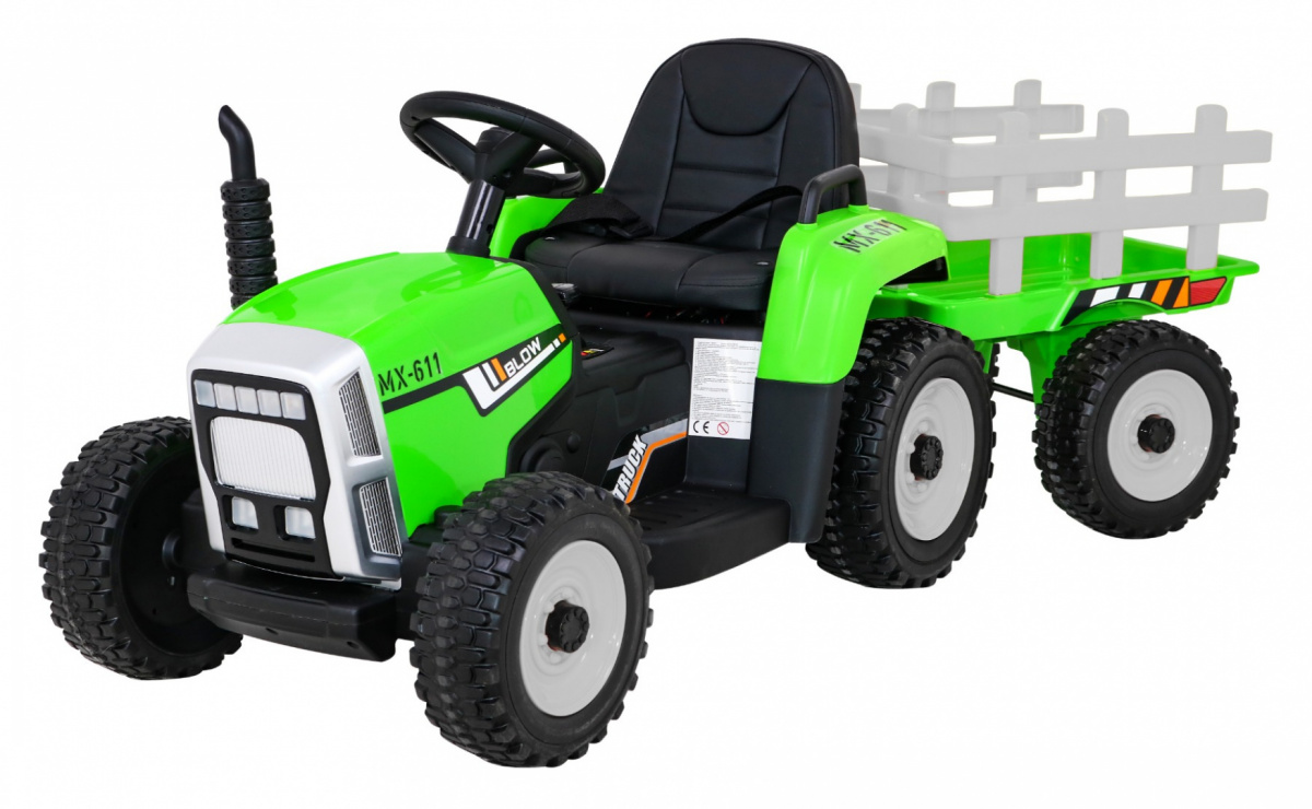 Traktor haagisega BLOW Roheline