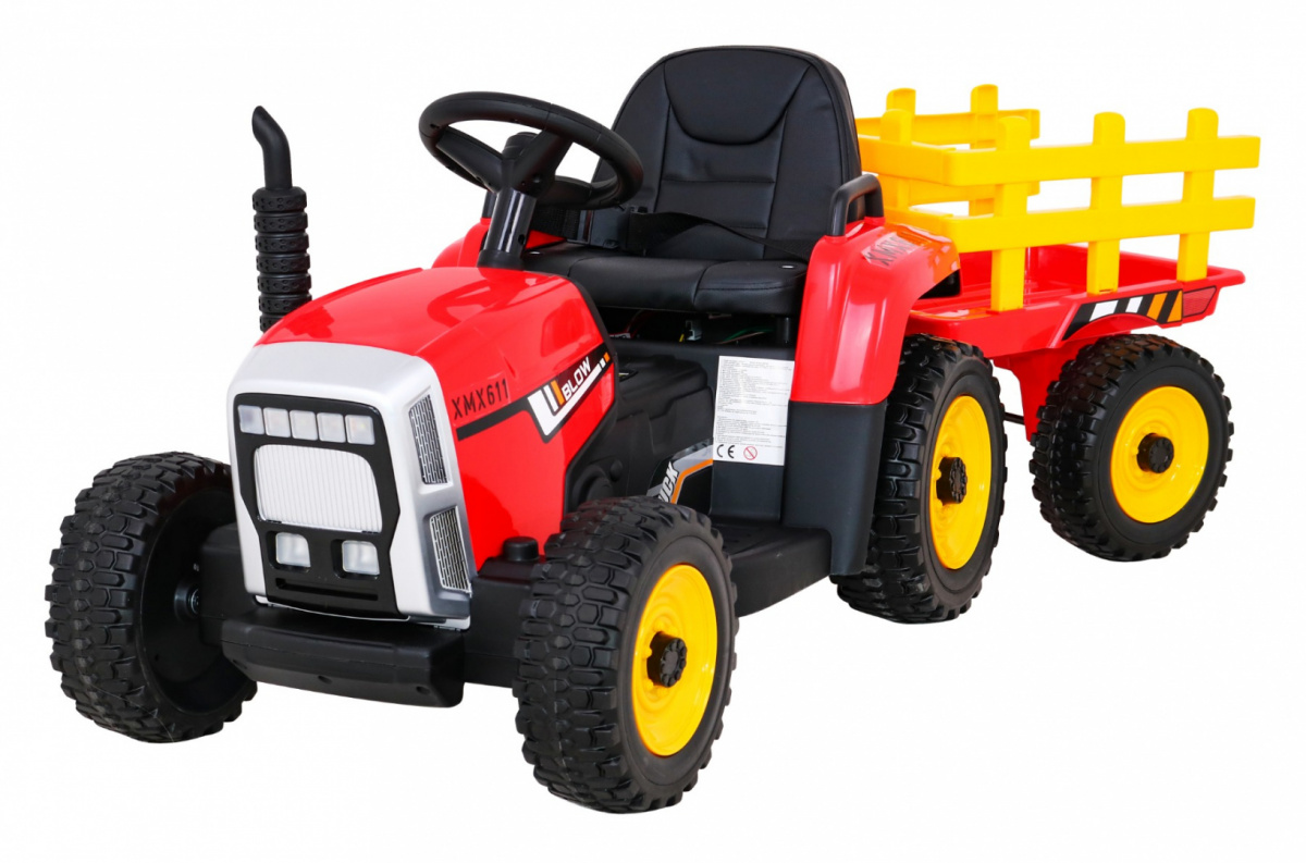 Traktor haagisega BLOW Punane