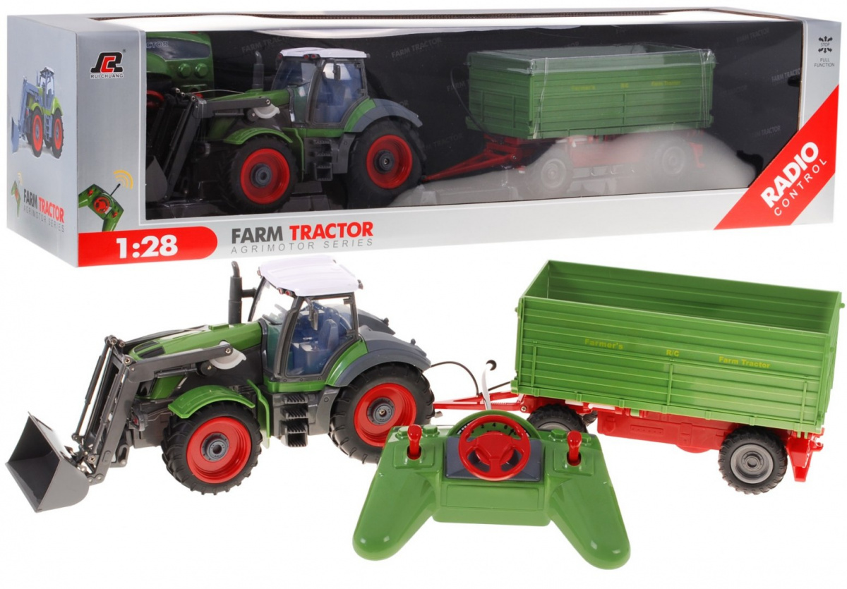 TRAKTOR haagisega mõõtkavas 1 28