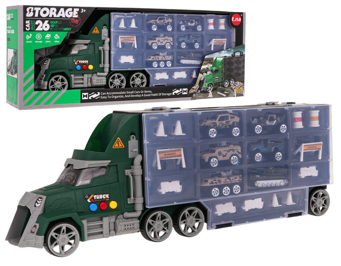 Truck set with launcher + cars and accessories