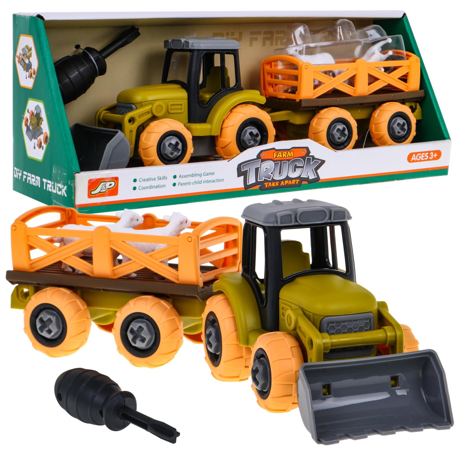 Kruvitav traktor + tarvikud