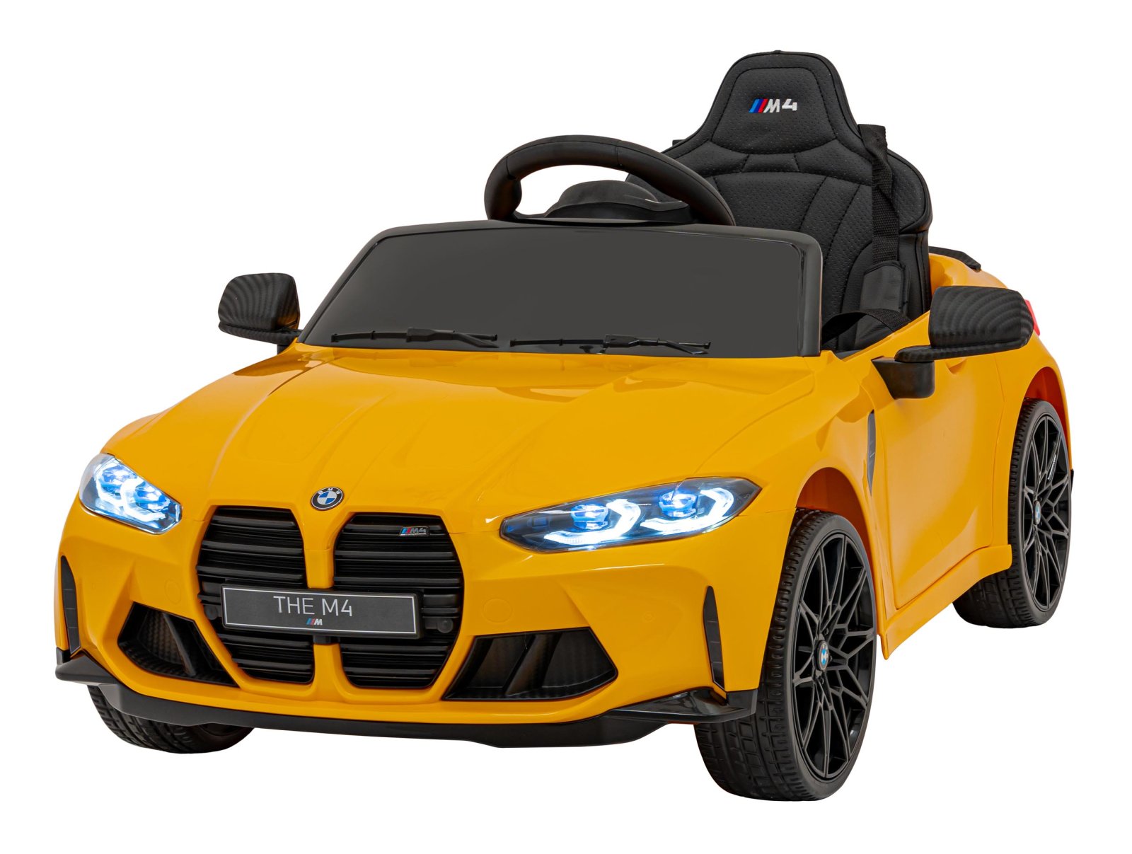 Ajoneuvo BMW M4 keltainen