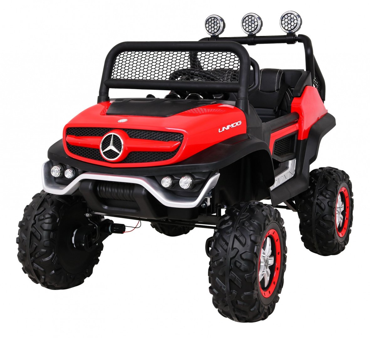 Vehicle Mercedes BENZ UNIMOG Red